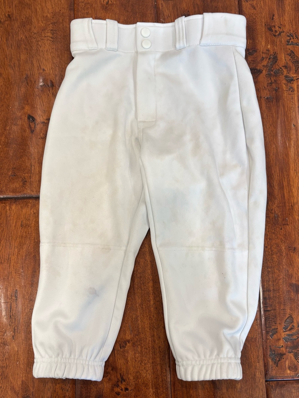 Easton Youth Small White Baseball Pants YS Elastic Waist Uniform Pants